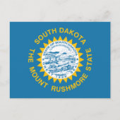 South Dakota State Flag Golden Rays Souvenir Briefkaart (Voorkant)