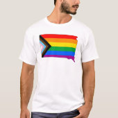 South Dakota State Pride LGBTQ Progress Pride T-shirt (Voorkant)