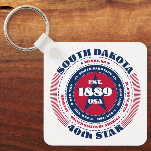 South Dakota State Sleutelhanger (Voorkant)