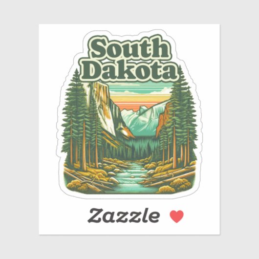 South Dakota Sticker (Vel)
