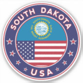 South Dakota Sticker (Voorkant)