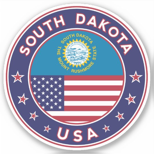 South Dakota Sticker (Voorkant)