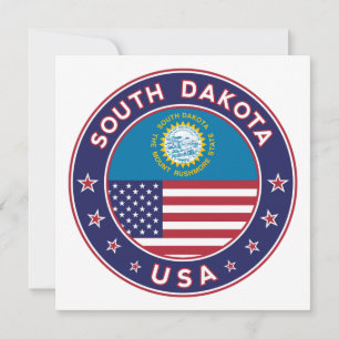 South Dakota sticker, telefoonzaak, canvas tas