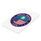 South Dakota sticker, telefoonzaak, canvas tas Magneet (Linkerzijde)