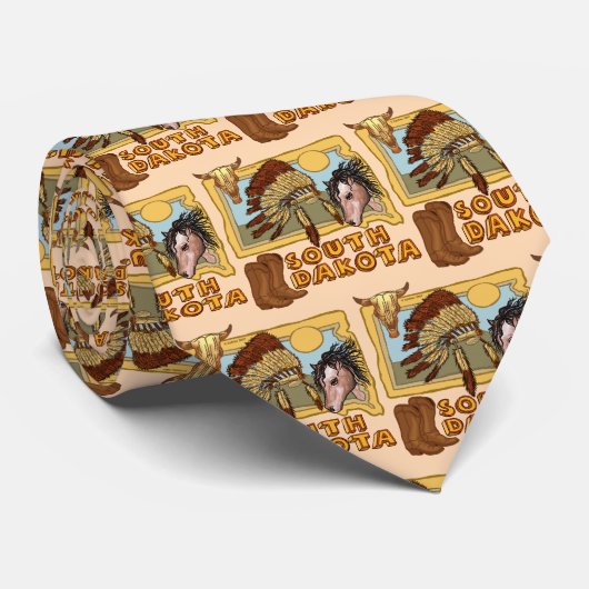 South Dakota Stropdas (Opgerold)