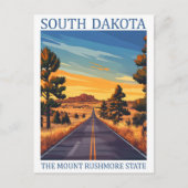 South Dakota the Mount Rushmore State USA Travel  Briefkaart (Voorkant)