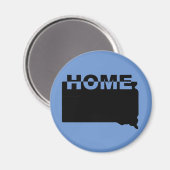 South Dakota Thuis Weg Van Staat Koelkastmagneet Magneet (Voorkant / Achterkant)