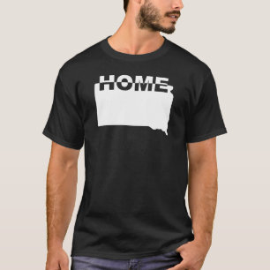 South Dakota Thuis Weg Van State T-Shirt Tees