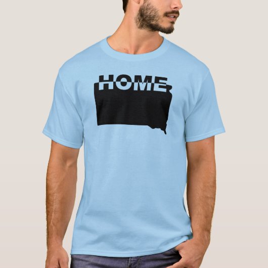 South Dakota Thuis Weg Van State T-Shirt Tees (Voorkant)