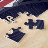 South Dakota United States Retro State Map  Legpuzzel (Zijkant)