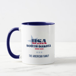 South Dakota USA 1889 gepersonaliseerd Mok