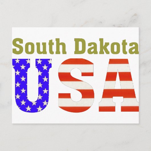 South Dakota USA. Briefkaart (Voorkant)