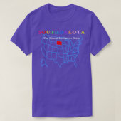 South Dakota USA The Mount Rushmore State met kaar T-shirt (Design voorkant)