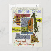 South Dakota USA vintage-briefkaart Briefkaart (Voorkant / Achterkant)