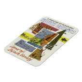 South Dakota USA Vintage Reismagneet Magneet (Linkerzijde)