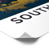 South Dakota Verenigde Staten Reisprint Poster (Hoek)