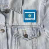 South Dakota Vierkante Button 5,1 Cm (In situ)