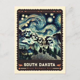 South Dakota   Vincent van Gogh geïnspireerd Briefkaart