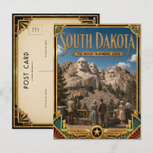 South Dakota Vintage Art Deco Gouden Tijdperk