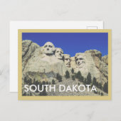South Dakota Vintage Travel Briefkaart (Voorkant / Achterkant)