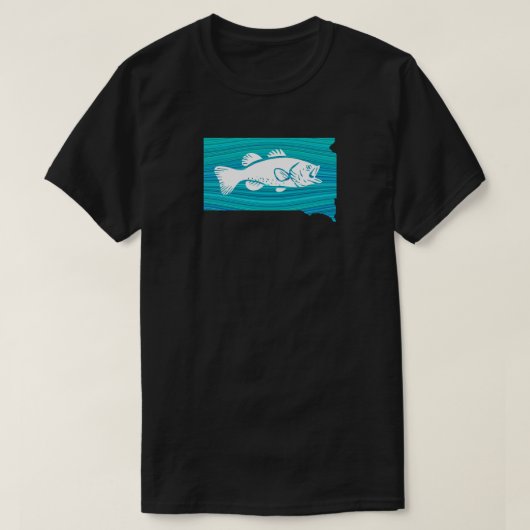 South Dakota Wave Vist T-shirt (Design voorkant)