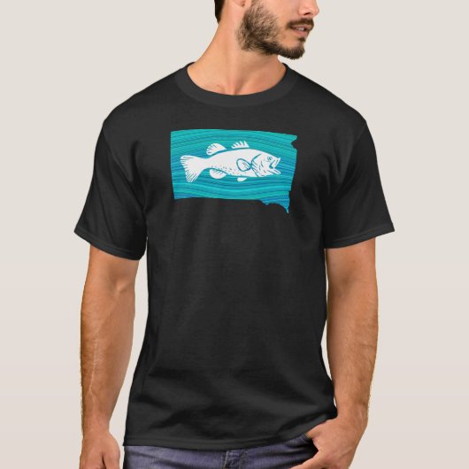 South Dakota Wave Vist T-shirt (Voorkant)