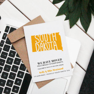 SOUTH DAKOTA We hebben verhuisd Nieuw adres Nieuwe Briefkaart