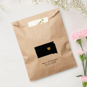 South Dakota Wedding Favor Treat Sacks, Gift Bags Bedankzakje (Gezegeld)