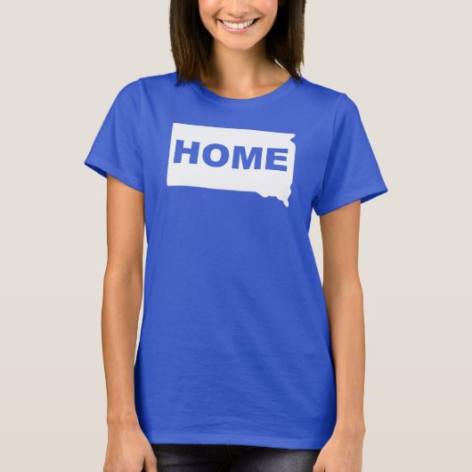 South Dakota weg van de T - shirts van de staat T- (Voorkant)