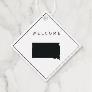 South Dakota Welcome Bag Gift Label Wedding Weeken