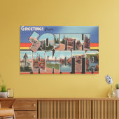 South DakotaLarge Letter ScenesSouth Dakota Canvas Afdruk (Insitu (Woonkamer))