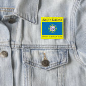 South Dakotan Flag Button (In situ)