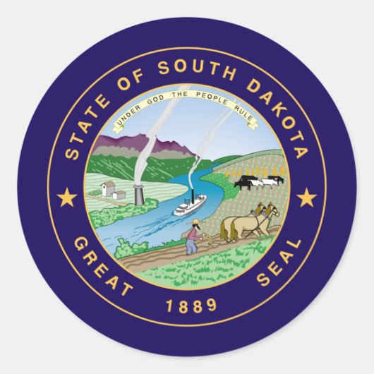 South Dakotan Seal, Zegel van South Dakota (Voorkant)