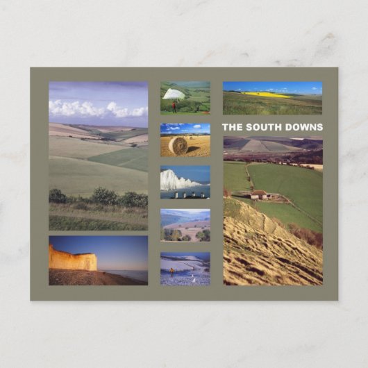 South Downs briefkaart (Voorkant)