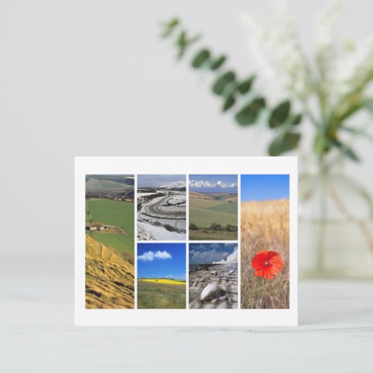 South Downs multi-afbeelding Briefkaart (Staand voorkant)