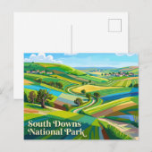 South Downs Nationaal Park Engeland Briefkaart (Voorkant / Achterkant)
