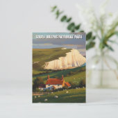 South Downs Nationaal Park Engeland Reizen Briefkaart (Staand voorkant)