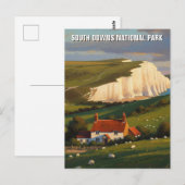 South Downs Nationaal Park Engeland Reizen Briefkaart (Voorkant / Achterkant)