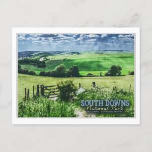 SOUTH DOWNS NATIONAL PARK - BRIGHTON - ENGLAND BRIEFKAART