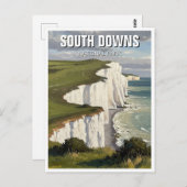 South Downs National Park England Travel Briefkaart (Voorkant / Achterkant)
