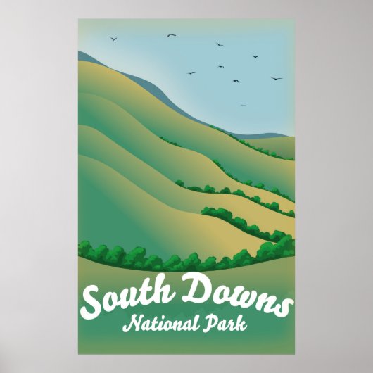 South Downs National Park Reisposter Poster (Voorkant)