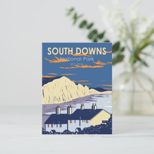 South Downs National Park Seven Sisters England Briefkaart (Staand voorkant)