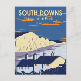 South Downs National Park Seven Sisters England Briefkaart
