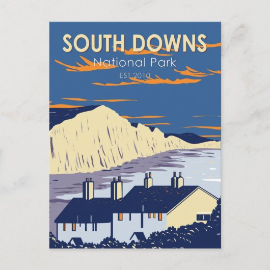 South Downs National Park Seven Sisters England Briefkaart (Voorkant)