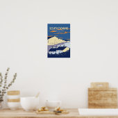 South Downs National Park Seven Sisters England Poster (Keuken)