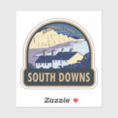 South Downs National Park Seven Sisters England Sticker (Vel)
