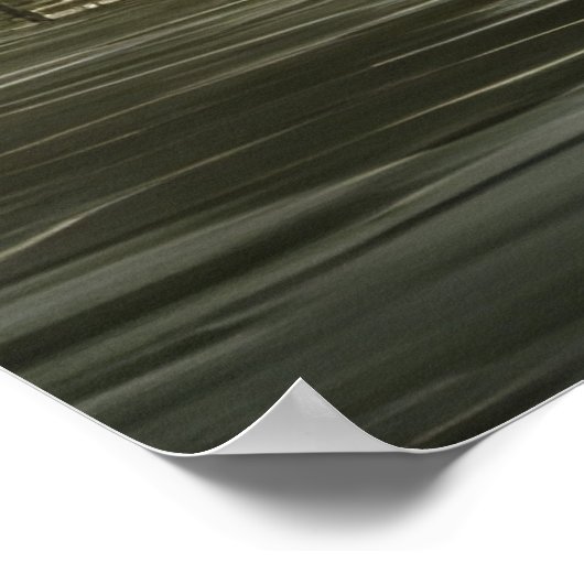 South East Asia Old House op een moeraslandschap Poster (Hoek)