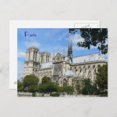 South Facade, Notre Dame Cathedral, Parijs, Frankr Briefkaart (Voorkant / Achterkant)