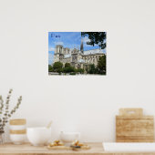 South Facade, Notre Dame Cathedral, Parijs, Frankr Poster (Keuken)