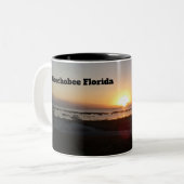 South Florida Scenery Okeechobee Sunset Tweekleurige Koffiemok (Voorkant links)
